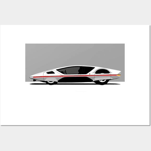 My drawing of the Modulo Concept Car Wall Art by jaagdesign